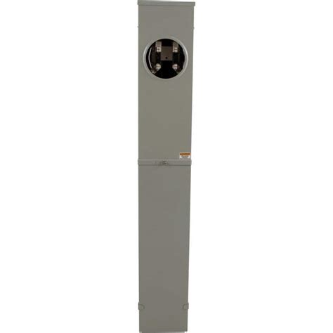 Brand Name: Eaton Features <b>200</b> <b>amp</b> <b>Meter</b> breaker combo <b>Pedestal</b> mount <b>meter</b> socket Ringless <b>200</b>-<b>amp</b> main breaker factory installed Provison for 2-pole breaker, up to 100 amps. . 200 amp underground meter pedestal